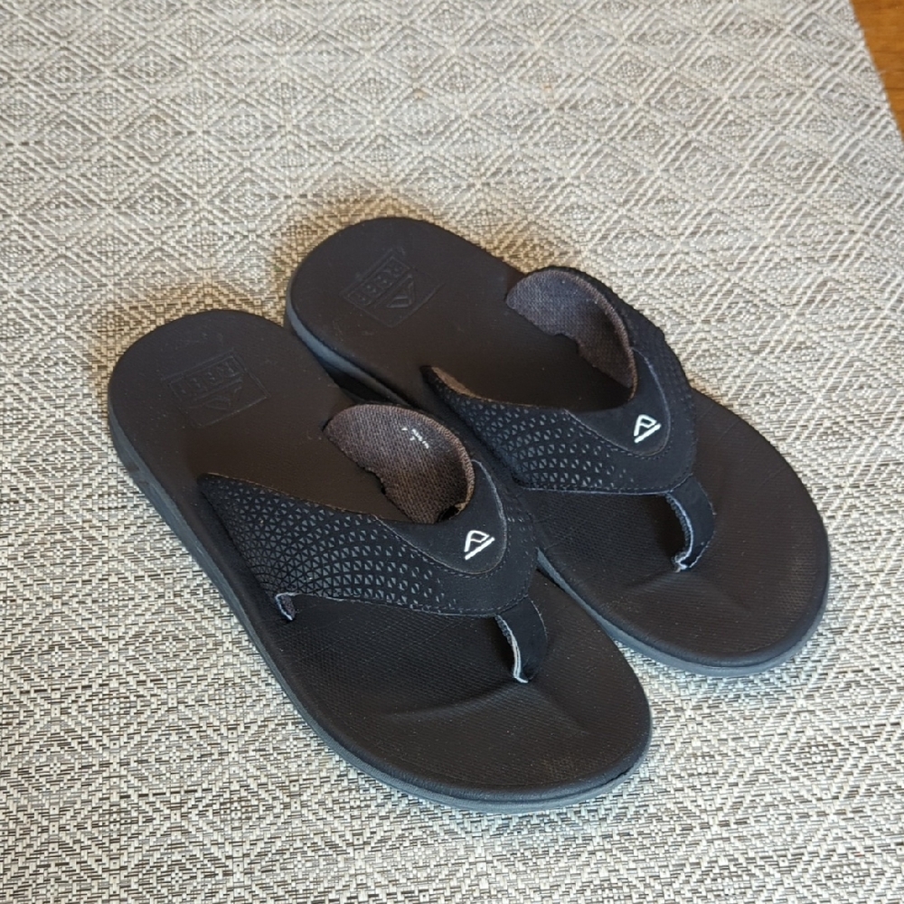 Men's Reef Rover Black Flip Flops
